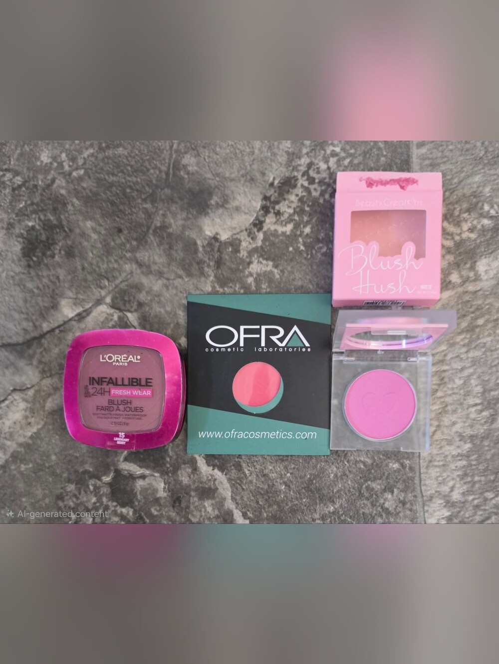 Blush Bundle-- Ofra In Melon, Beauty Creations In My Favorite & L'Oreal